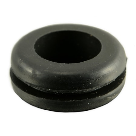 Midwest Fastener 3/8" x 5/8" x 1/4" x 1/16" Black Rubber Grommets 20PK 72604